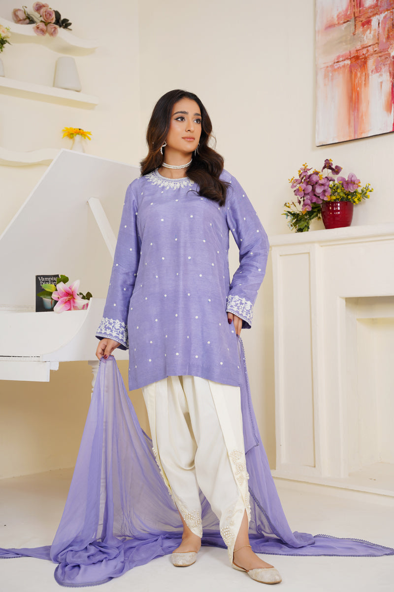 Lavender Whisper (2Pc Shirt, Dupta)