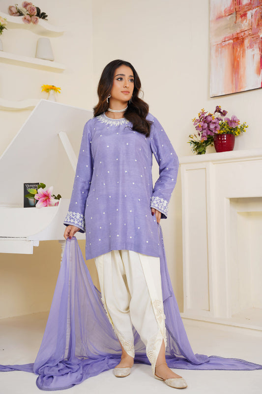 Lavender Whisper (2Pc Shirt, Dupta)